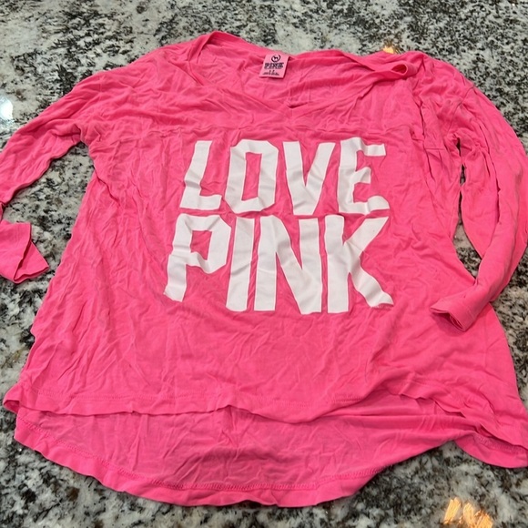 Pink VS Victoria Secret Long Sleeve Shirt Vintage Sequins Small Bundle Y2K - Picture 5 of 7